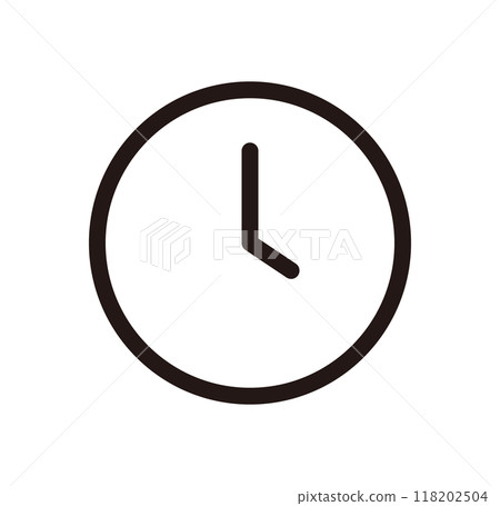 時鐘時間單項圖示單色 118202504