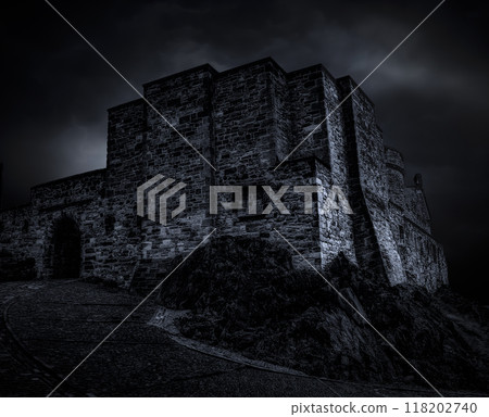 Old castle at night Old castle at night 118202740