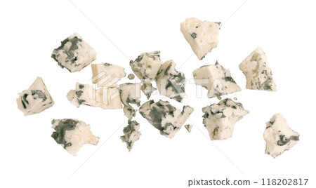 blue mold cheese isolated on white blue mold cheese isolated on white 118202817