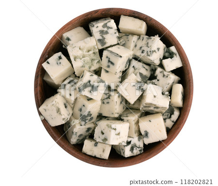 blue mold cheese isolated on white blue mold cheese isolated on white 118202821