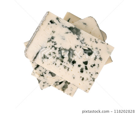 blue mold cheese isolated on white 118202828
