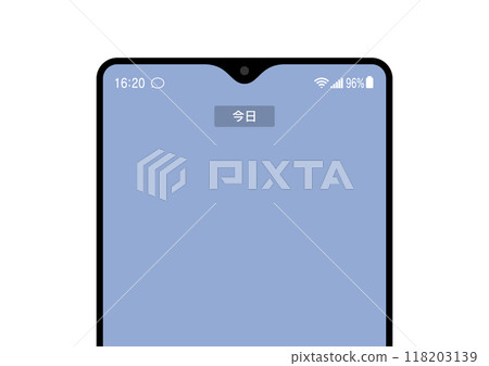 Screen for checking SNS messages on a smartphone 118203139