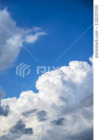 秋天的天空 藍天 晴朗的天空 素材 九月 秋天的天空 藍天 晴朗的天空 素材 九月 118203392