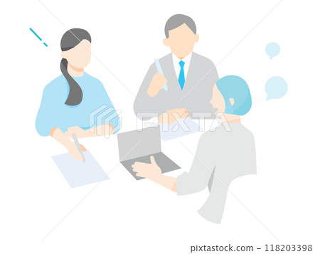 Business people meeting in the office - team illustration vector material Business people meeting in the office - team illustration vector material 118203398