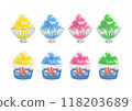 Set of shaved ice 118203689