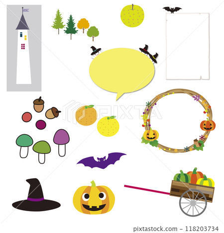 Autumn Halloween material Autumn Halloween material 118203734