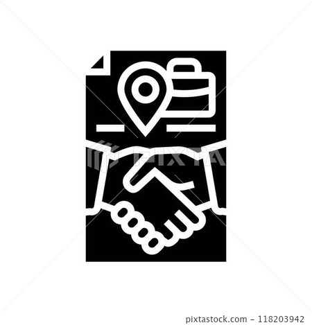 trade agreements modern business glyph icon vector illustration trade agreements modern business glyph icon vector illustration 118203942