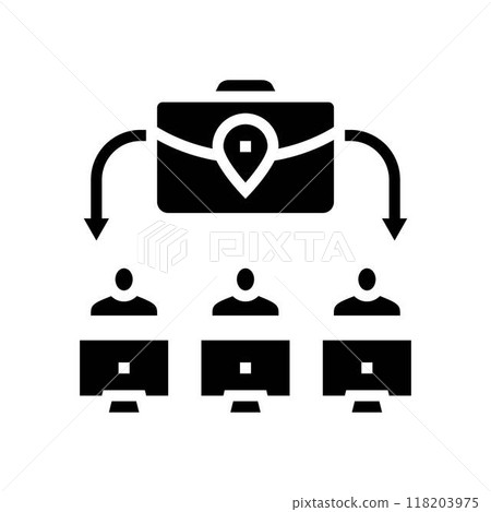 virtual teams modern business glyph icon vector illustration virtual teams modern business glyph icon vector illustration 118203975