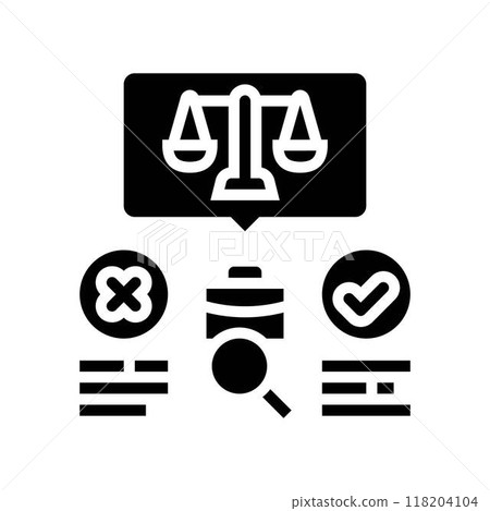 decision making business process glyph icon vector illustration 118204104