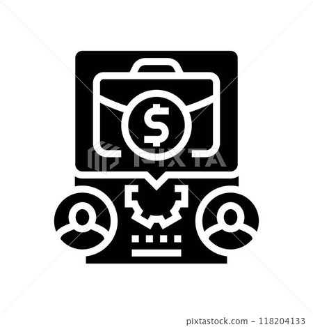 sponsorship management business process glyph icon vector illustration 118204133