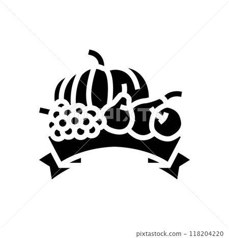 harvest fair autumn glyph icon vector illustration harvest fair autumn glyph icon vector illustration 118204220