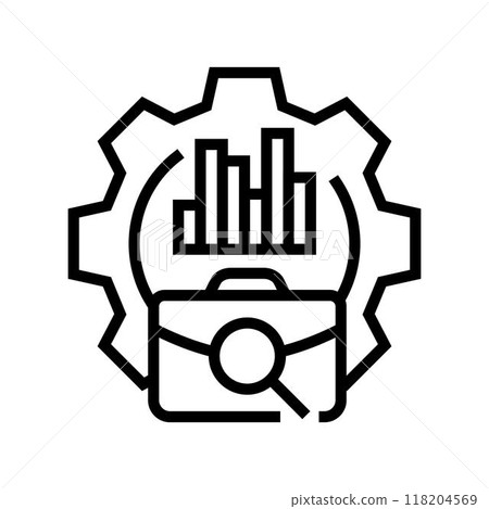 organizational development business process line icon vector illustration organizational development business process line icon vector illustration 118204569