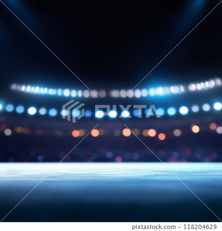 Blurry Stadium Background for Sports Event or Concert Generative AI 118204629