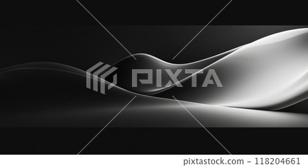 Minimalist Black and White Background for Online Presentation Generative AI 118204661