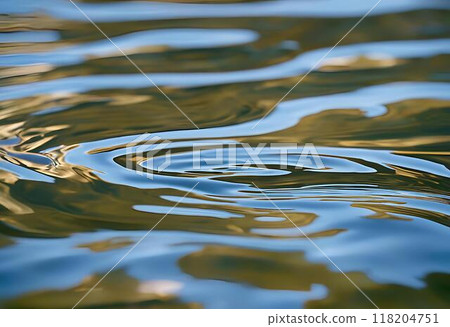 Water surface ripples from disturbance.AI Generated 118204751