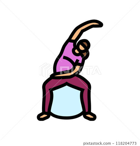 kegel exercises pregnant fitness color icon vector illustration kegel exercises pregnant fitness color icon vector illustration 118204773