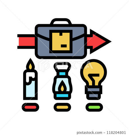 minimum viable product modern business color icon vector illustration 118204801