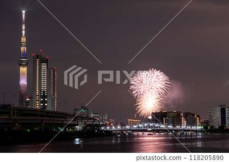 <Tokyo> Sumida River Fireworks Festival and Skytree <Tokyo> Sumida River Fireworks Festival and Skytree 118205890