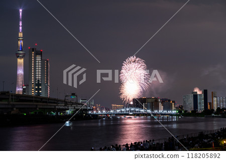 <Tokyo> Sumida River Fireworks Festival and Skytree 118205892
