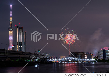 [東京]觀賞隅田川煙火大會和天空樹 118205901