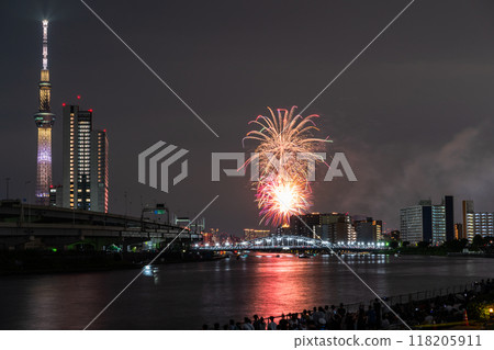 <Tokyo> Sumida River Fireworks Festival and Skytree <Tokyo> Sumida River Fireworks Festival and Skytree 118205911