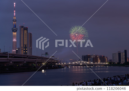 <Tokyo> Sumida River Fireworks Festival and Skytree 118206046