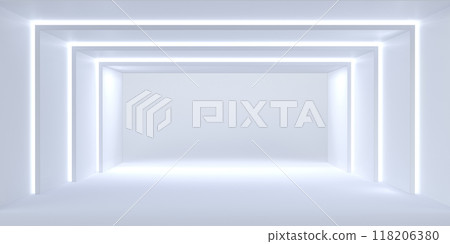 Architecture background geometric arched interior 3d render Architecture background geometric arched interior 3d render 118206380