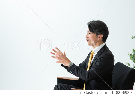 Interview with a businessman Interview with a businessman 118206929