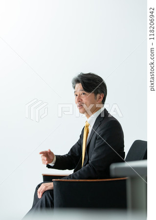 Interview with a businessman 118206942