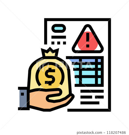 accounts payable business process color icon vector illustration accounts payable business process color icon vector illustration 118207486