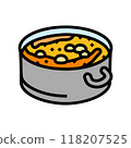 making homemade soup autumn color icon vector illustration 118207525