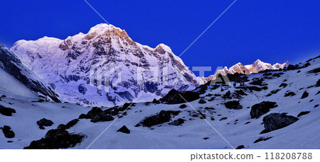 Annapurna Range Sunrise, Himalaya 118208788
