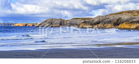 Seascape from Beach of Arnao, Spain Seascape from Beach of Arnao, Spain 118208833