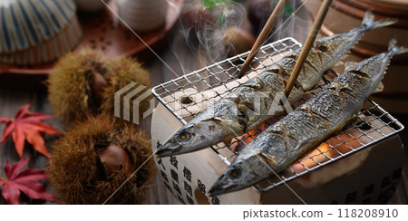 秋天的味道:烤秋刀魚 秋天的味道:烤秋刀魚 118208910