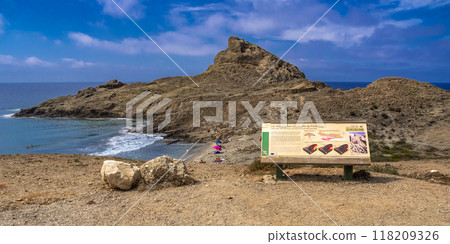 Columnar Jointing Structures Of Punta Baja, Cabo de Gata-Nijar Natural Park, Spain 118209326