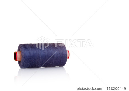 skein of thread purple colors macro on a white background skein of thread purple colors macro on a white background 118209449