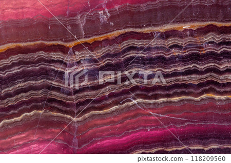 macro mineral stone fluorite on a white background 118209560
