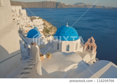 Santorini, Greece, an island in the Aegean Sea 118209766