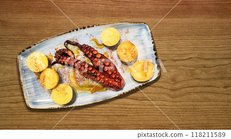 Grilled Octopus Leg 118211589