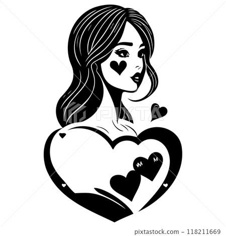 black mom beauty girl illustration black mom beauty girl illustration 118211669