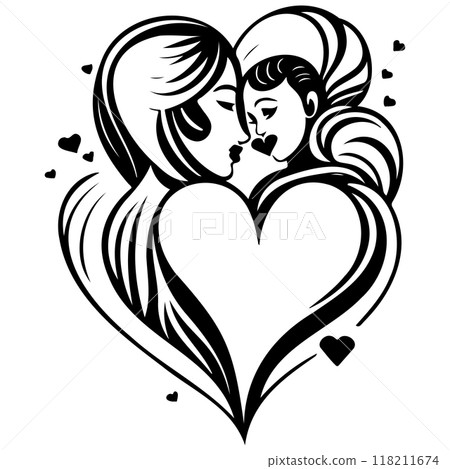 black mom beauty girl illustration black mom beauty girl illustration 118211674