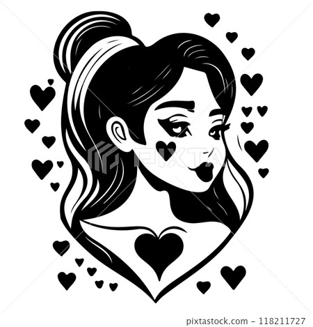 black mom beauty girl illustration black mom beauty girl illustration 118211727
