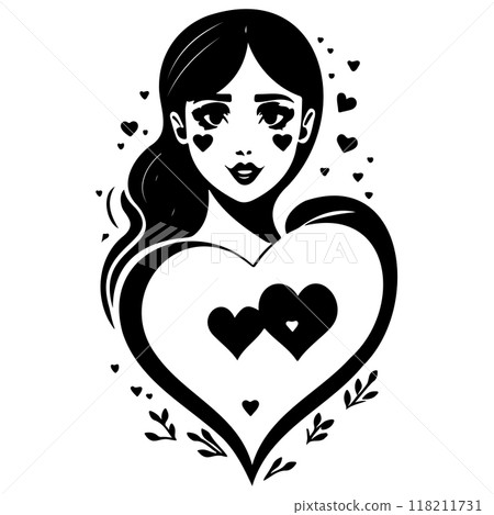 black mom beauty girl illustration black mom beauty girl illustration 118211731