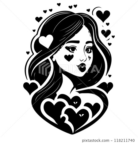 black mom beauty girl illustration black mom beauty girl illustration 118211740