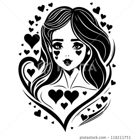 black mom beauty girl illustration black mom beauty girl illustration 118211751