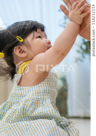 portrait of a baby girl portrait of a baby girl 118212114