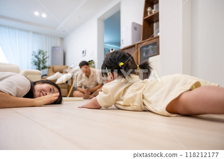 portrait of a baby girl 118212177