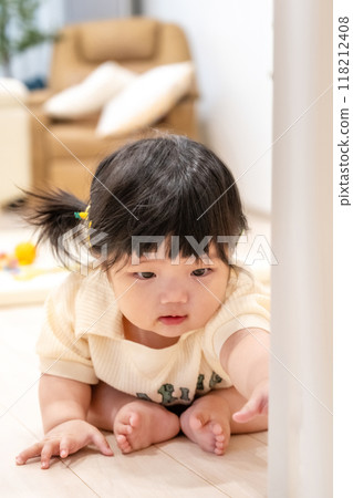 portrait of a baby girl portrait of a baby girl 118212408