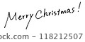Merry Christmas! Handwritten letters 118212507