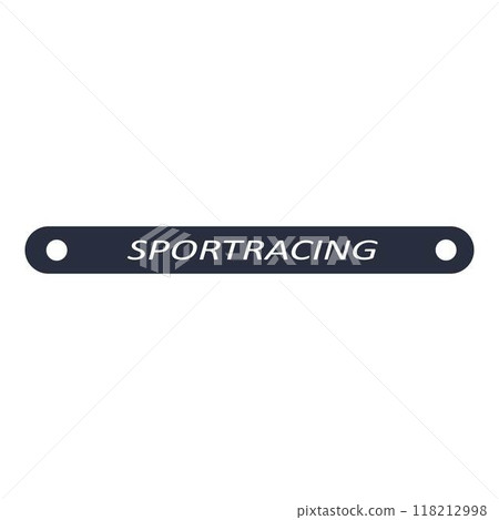 Sports racing stripe. Sports car, moto, boat sticker, striped vehicle tuning bar flat vector illustration icon. Tuning racing sport decal Sports racing stripe. Sports car, moto, boat sticker, striped vehicle tuning bar flat vector illustration icon. Tuning racing sport decal 118212998